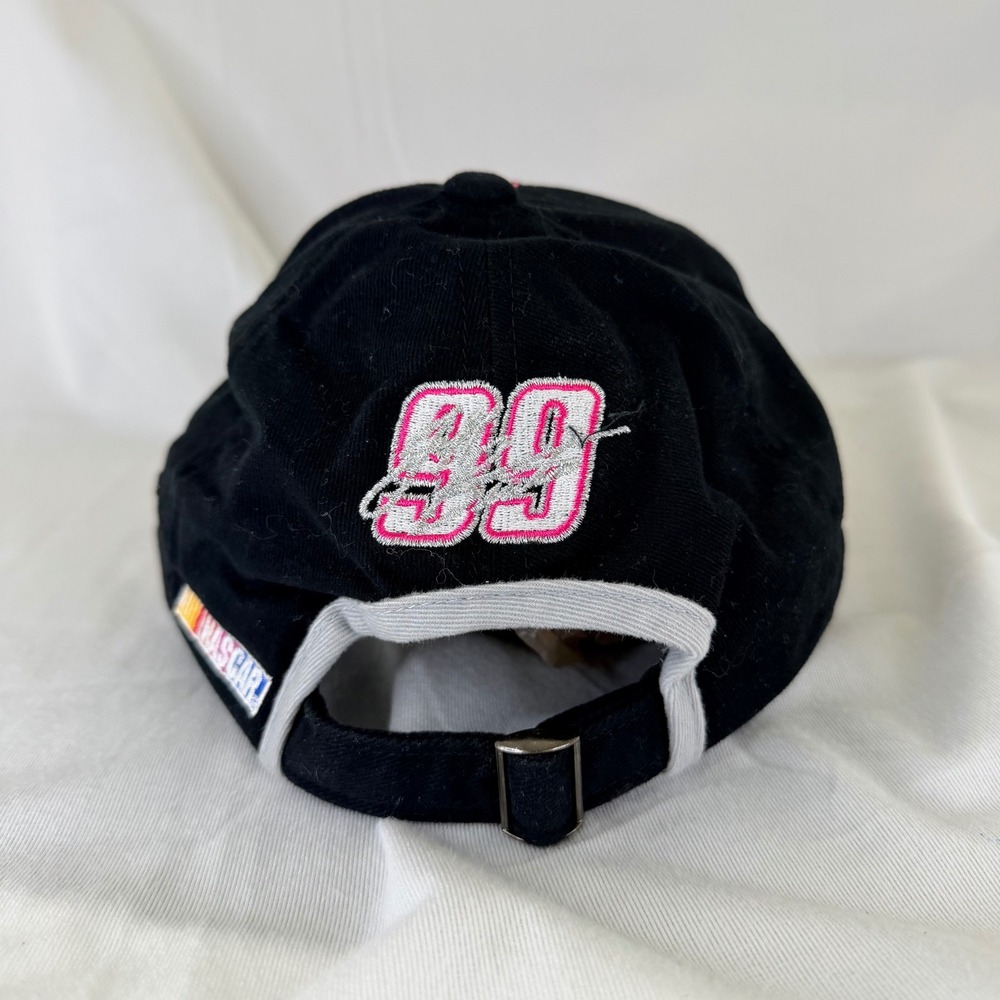 Vintage Jeff Burton Exide Batteries Racing Team Hat Black Roush Racing 99 Cap - Picture 4 of 6